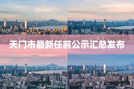 天門市最新任前公示匯總發(fā)布