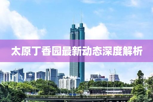 太原丁香園最新動態(tài)深度解析