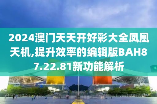2024澳門天天開好彩大全鳳凰天機(jī),提升效率的編輯版BAH87.22.81新功能解析