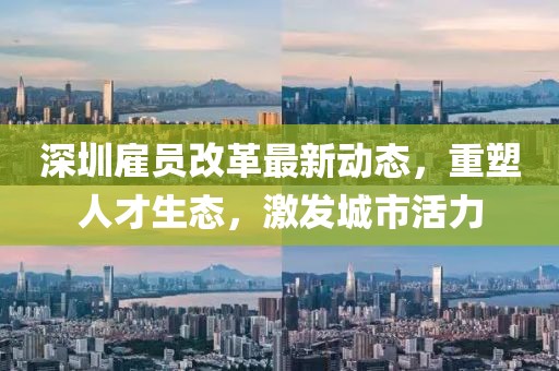 深圳雇員改革最新動態(tài)，重塑人才生態(tài)，激發(fā)城市活力