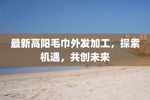 最新高陽毛巾外發(fā)加工，探索機(jī)遇，共創(chuàng)未來