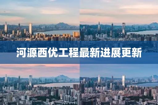 河源西優(yōu)工程最新進展更新