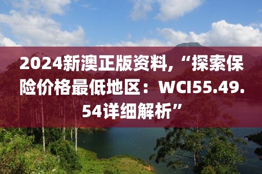 2024新澳正版資料,“探索保險價格最低地區(qū)：WCI55.49.54詳細解析”