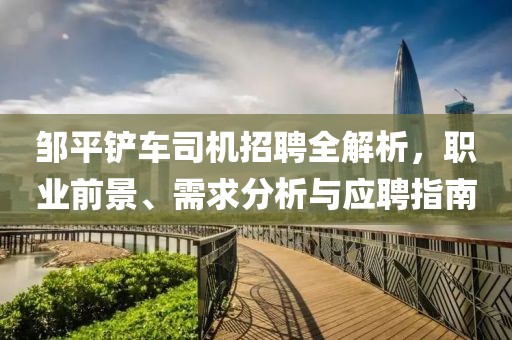 鄒平鏟車司機(jī)招聘全解析，職業(yè)前景、需求分析與應(yīng)聘指南