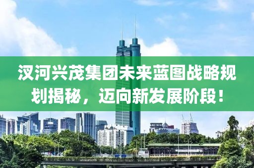 汊河興茂集團未來藍圖戰(zhàn)略規(guī)劃揭秘，邁向新發(fā)展階段！