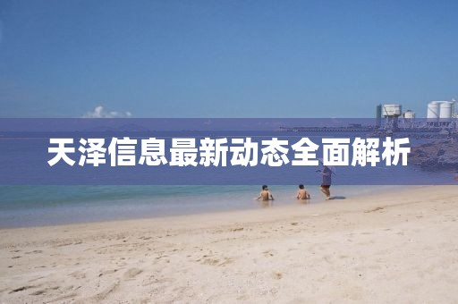 天澤信息最新動態(tài)全面解析