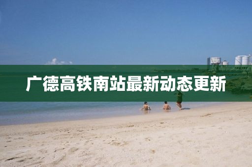 廣德高鐵南站最新動態(tài)更新