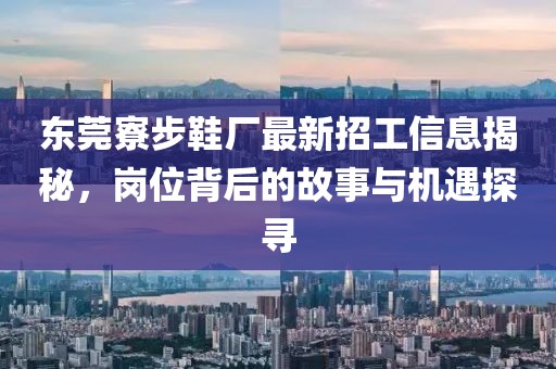 東莞寮步鞋廠最新招工信息揭秘，崗位背后的故事與機(jī)遇探尋