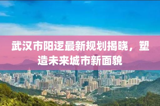 武漢市陽邏最新規(guī)劃揭曉，塑造未來城市新面貌