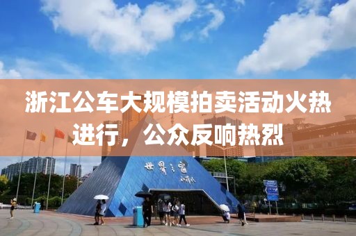 浙江公車大規(guī)模拍賣活動火熱進行，公眾反響熱烈