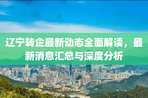 遼寧轉(zhuǎn)企最新動態(tài)全面解讀，最新消息匯總與深度分析