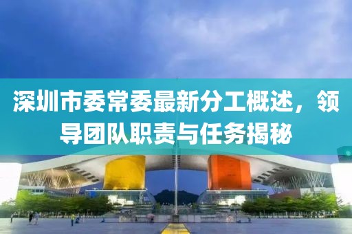 深圳市委常委最新分工概述，領(lǐng)導(dǎo)團(tuán)隊(duì)職責(zé)與任務(wù)揭秘