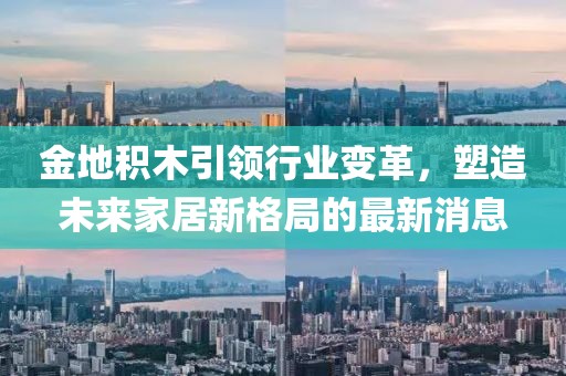 金地積木引領(lǐng)行業(yè)變革，塑造未來(lái)家居新格局的最新消息