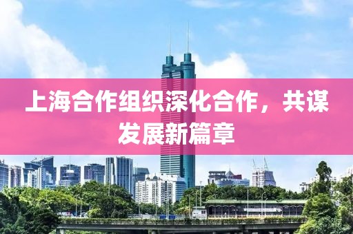 上海合作組織深化合作，共謀發(fā)展新篇章
