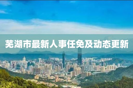 蕪湖市最新人事任免及動(dòng)態(tài)更新