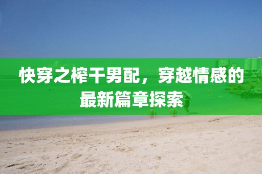 快穿之榨干男配，穿越情感的最新篇章探索