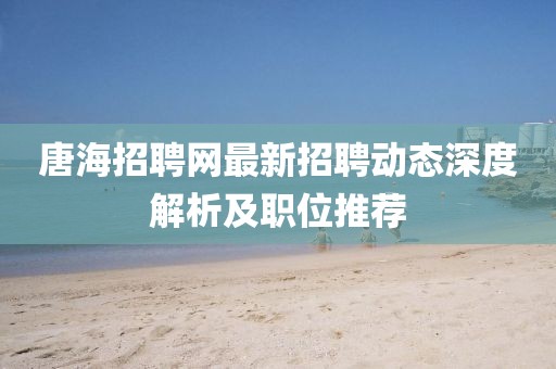 唐海招聘網(wǎng)最新招聘動態(tài)深度解析及職位推薦