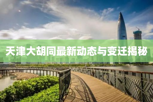 天津大胡同最新動(dòng)態(tài)與變遷揭秘