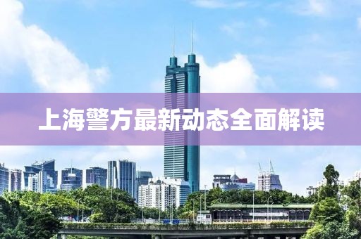 上海警方最新動態(tài)全面解讀