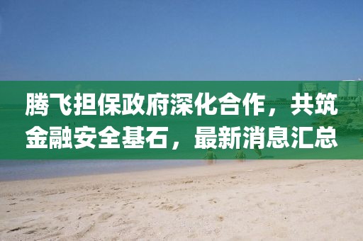 騰飛擔保政府深化合作，共筑金融安全基石，最新消息匯總
