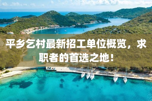 平鄉(xiāng)乞村最新招工單位概覽，求職者的首選之地！