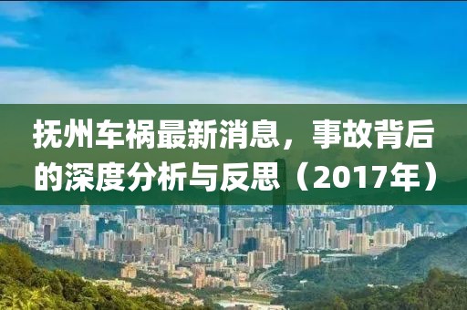 撫州車禍最新消息，事故背后的深度分析與反思（2017年）