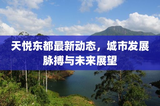 天悅東都最新動(dòng)態(tài)，城市發(fā)展脈搏與未來(lái)展望