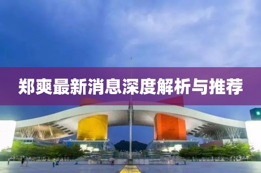 鄭爽最新消息深度解析與推薦