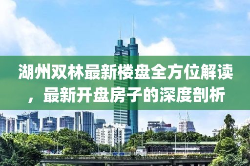 湖州雙林最新樓盤全方位解讀，最新開盤房子的深度剖析