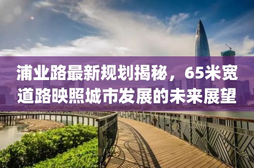 浦業(yè)路最新規(guī)劃揭秘，65米寬道路映照城市發(fā)展的未來展望