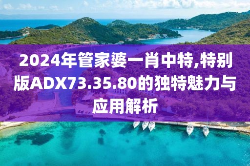 2024年管家婆一肖中特,特別版ADX73.35.80的獨(dú)特魅力與應(yīng)用解析
