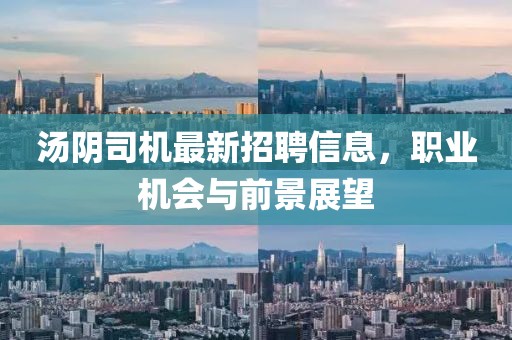 湯陰司機最新招聘信息，職業(yè)機會與前景展望