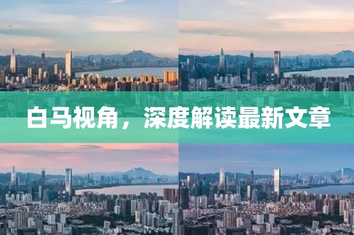 白馬視角，深度解讀最新文章