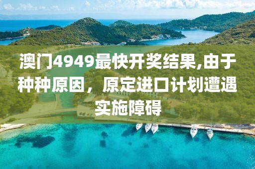澳門4949最快開獎(jiǎng)結(jié)果,由于種種原因，原定進(jìn)口計(jì)劃遭遇實(shí)施障礙
