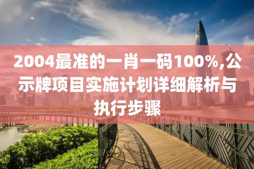 2004最準的一肖一碼100%,公示牌項目實施計劃詳細解析與執(zhí)行步驟
