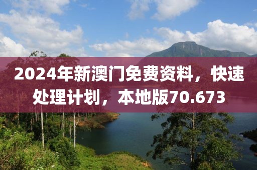2024年新澳門免費資料，快速處理計劃，本地版70.673