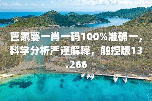 管家婆一肖一碼100%準(zhǔn)確一，科學(xué)分析嚴(yán)謹(jǐn)解釋，觸控版13.266