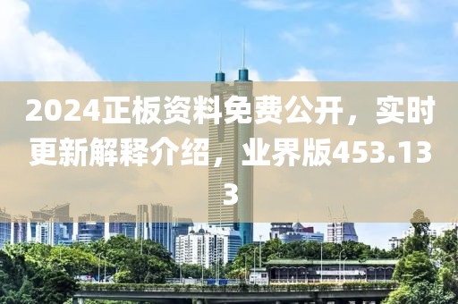 2024正板資料免費公開，實時更新解釋介紹，業(yè)界版453.133