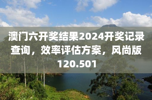 澳門六開獎結(jié)果2024開獎記錄查詢，效率評估方案，風(fēng)尚版120.501
