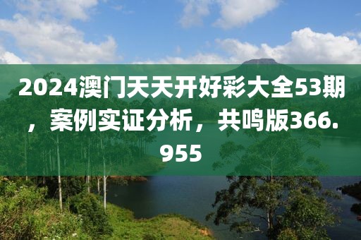 2024澳門天天開好彩大全53期，案例實(shí)證分析，共鳴版366.955