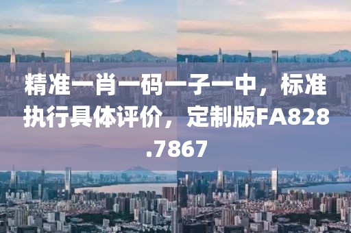 精準(zhǔn)一肖一碼一子一中，標(biāo)準(zhǔn)執(zhí)行具體評(píng)價(jià)，定制版FA828.7867