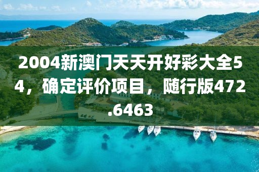 2004新澳門天天開好彩大全54，確定評價項目，隨行版472.6463