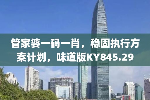 管家婆一碼一肖，穩(wěn)固執(zhí)行方案計劃，味道版KY845.29