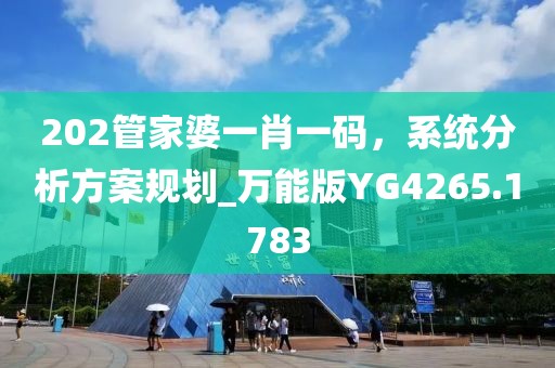 202管家婆一肖一碼，系統(tǒng)分析方案規(guī)劃_萬能版YG4265.1783