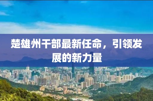 楚雄州干部最新任命，引領(lǐng)發(fā)展的新力量