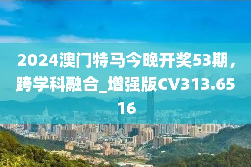 2024澳門特馬今晚開(kāi)獎(jiǎng)53期，跨學(xué)科融合_增強(qiáng)版CV313.6516
